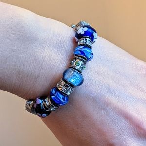 Charms Bracelet blue hues